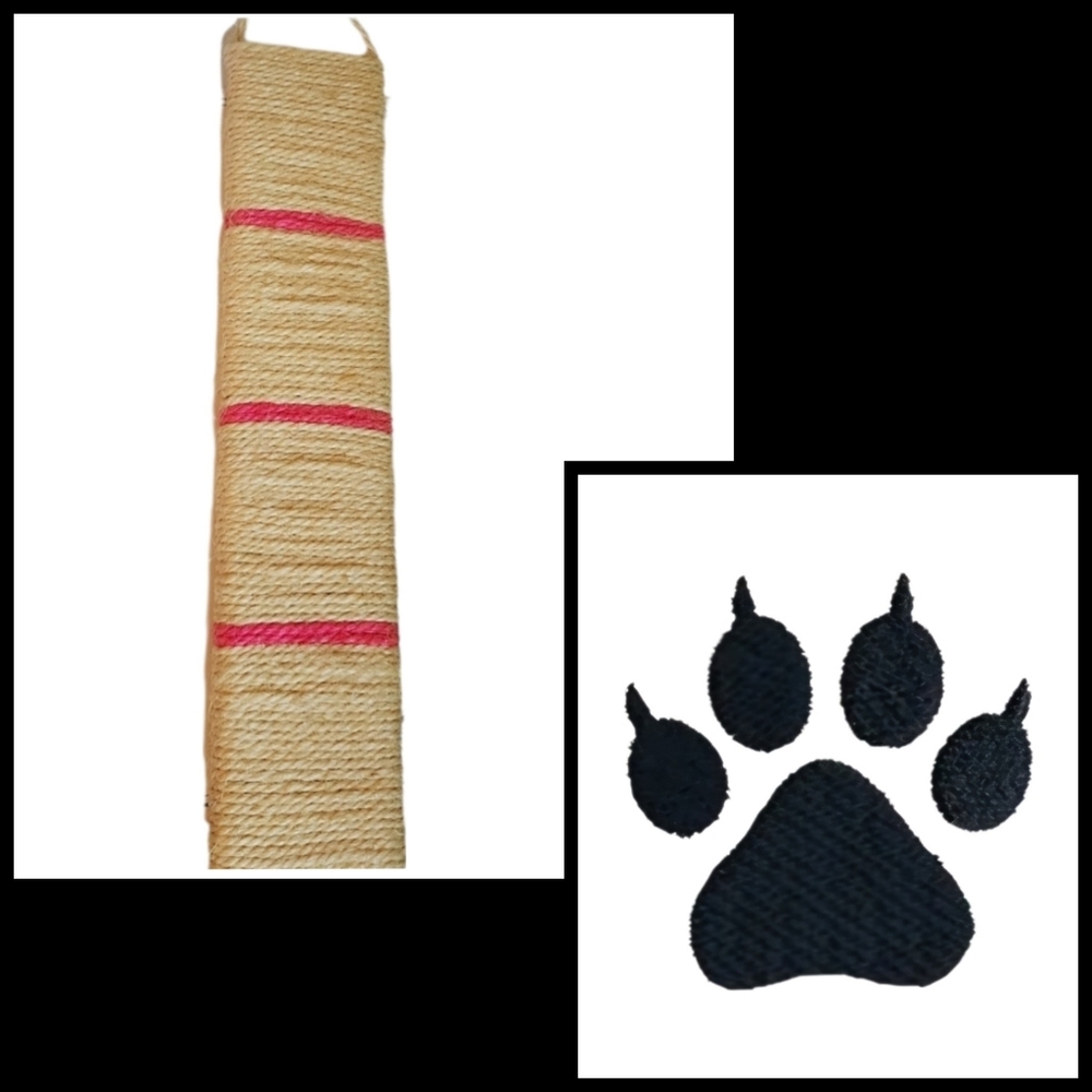 Sisal Flat Doorknob Cat Scratching Post~NWOT